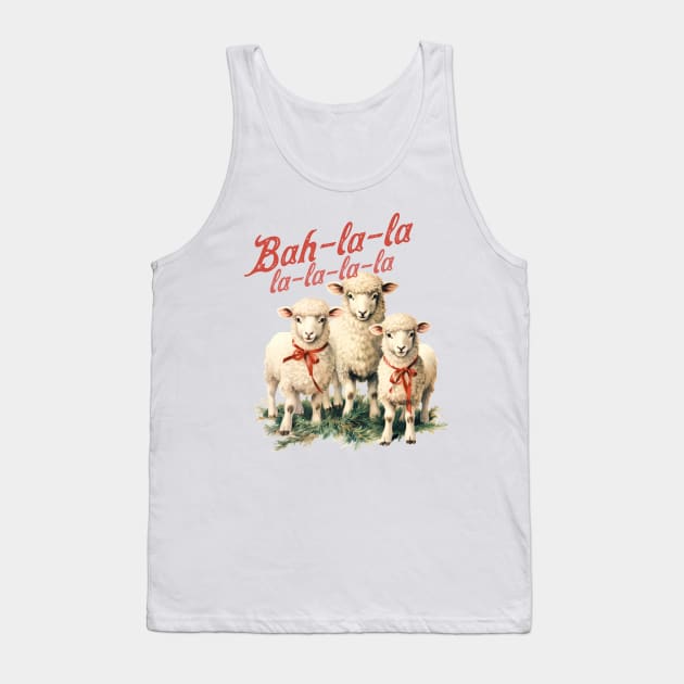 Christmas Farm Quote Tank Top by Chromatic Fusion Studio